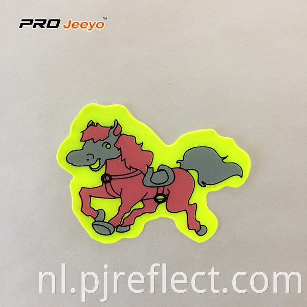 Reflective Adhesive Pvc Horse Shape Stickers For Children Rs Dw009